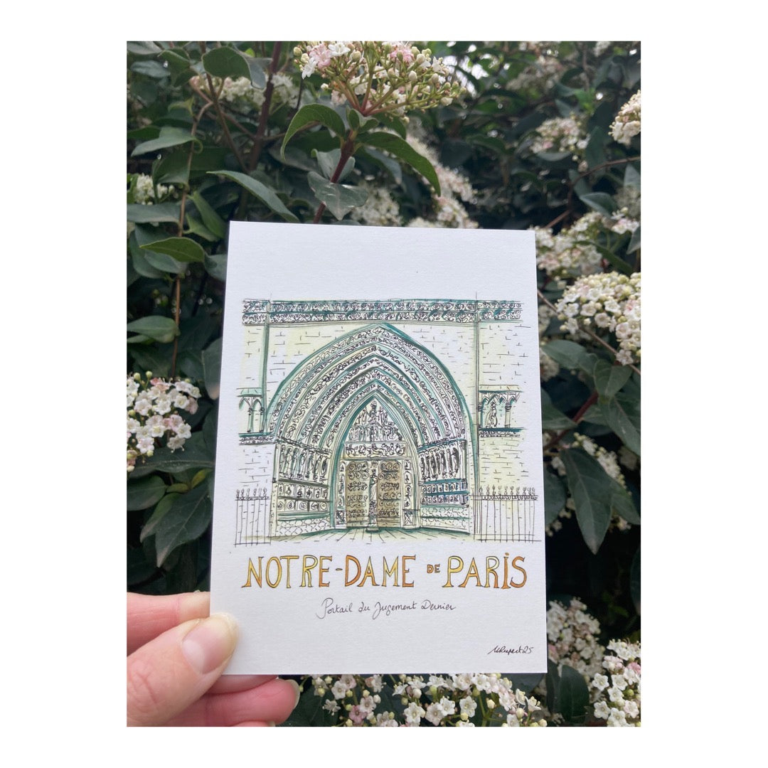 Pack of 10 Postcards of Cathedral Notre-Dame de Paris