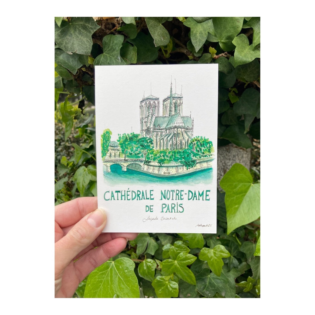 Pack of 10 Postcards of Cathedral Notre-Dame de Paris