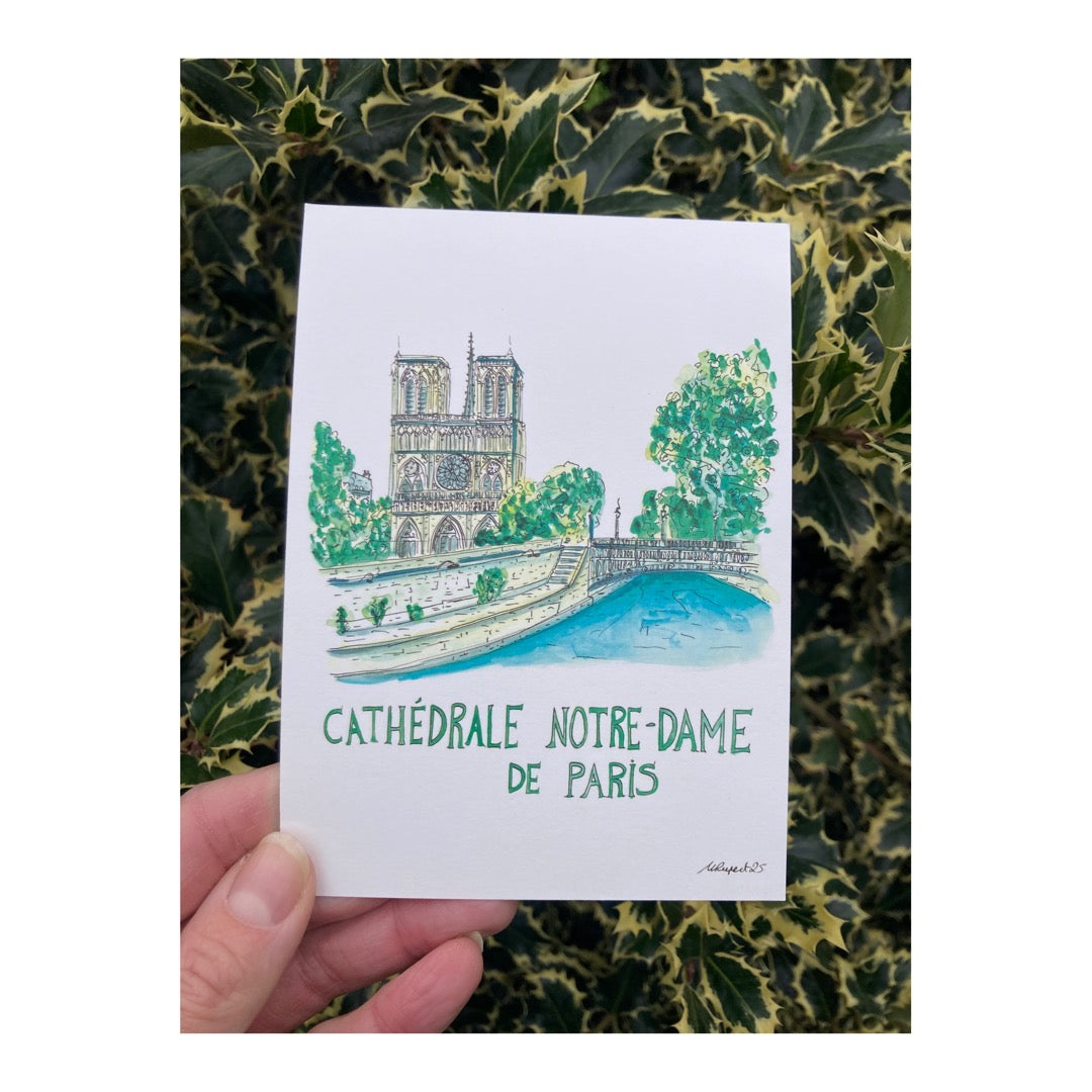 Pack of 10 Postcards of Cathedral Notre-Dame de Paris