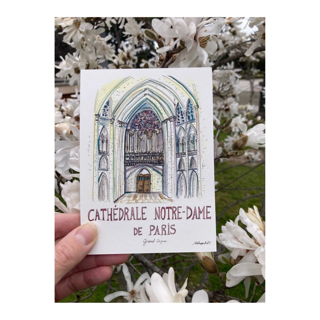 Pack of 10 Postcards of Cathedral Notre-Dame de Paris