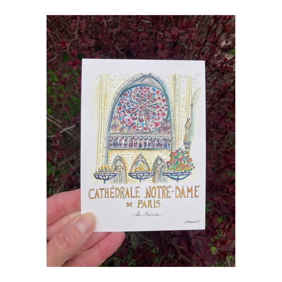 Pack of 10 Postcards of Cathedral Notre-Dame de Paris
