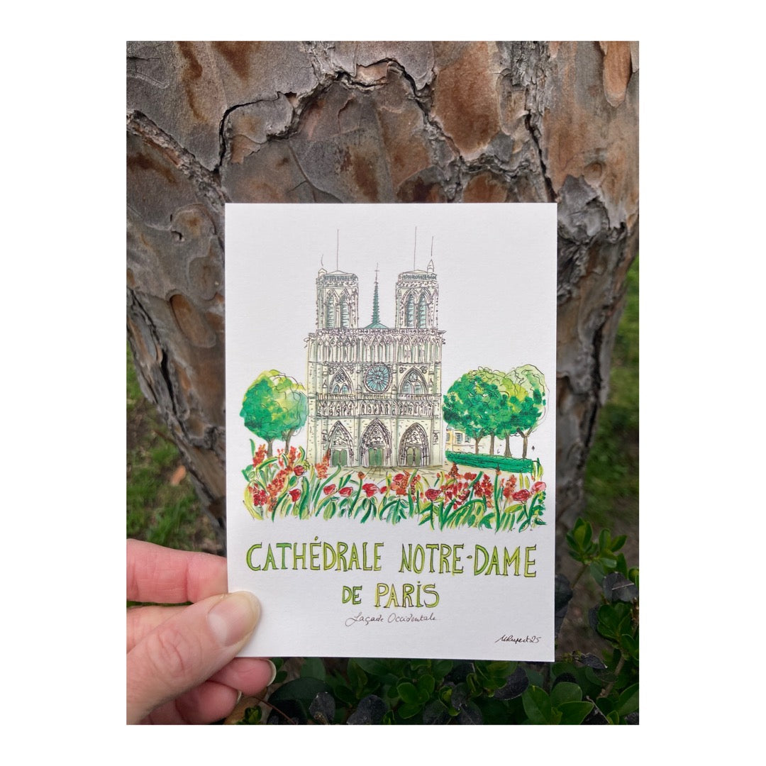 Pack of 10 Postcards of Cathedral Notre-Dame de Paris