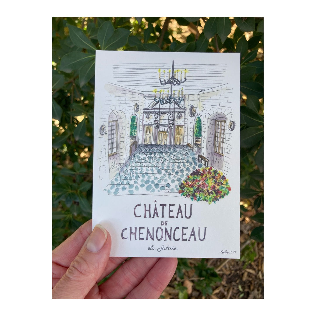 Pack of 10 Postcards of Chenonceau Castle