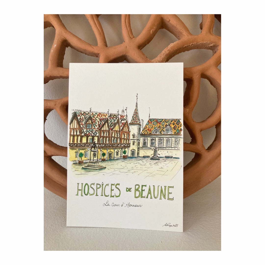 Pack of 10 Postcards of Hospices de Beaune