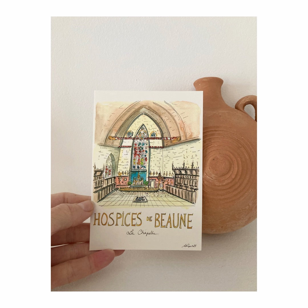 Pack of 10 Postcards of Hospices de Beaune
