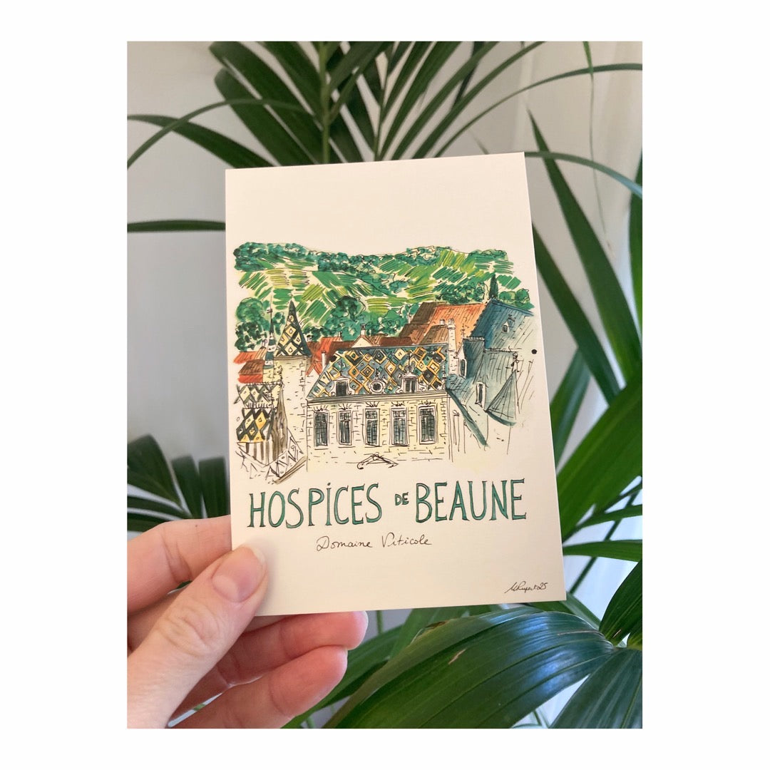Pack of 10 Postcards of Hospices de Beaune