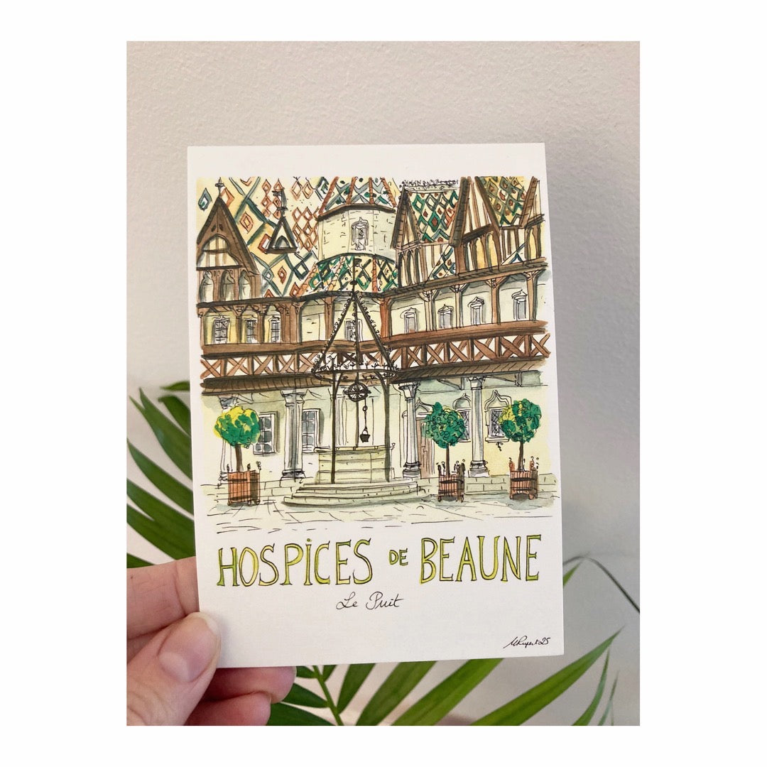Pack of 10 Postcards of Hospices de Beaune