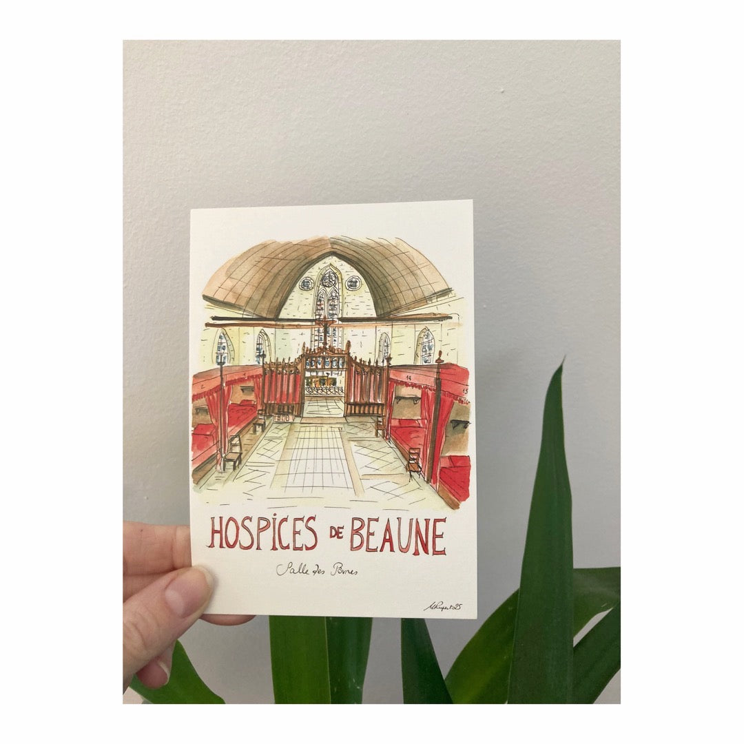 Pack of 10 Postcards of Hospices de Beaune