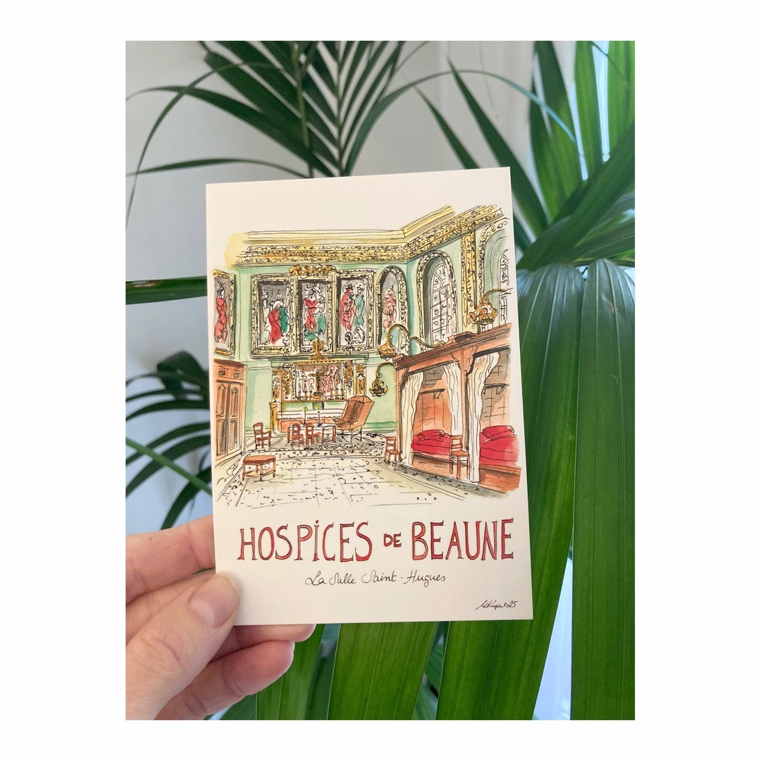 Pack of 10 Postcards of Hospices de Beaune