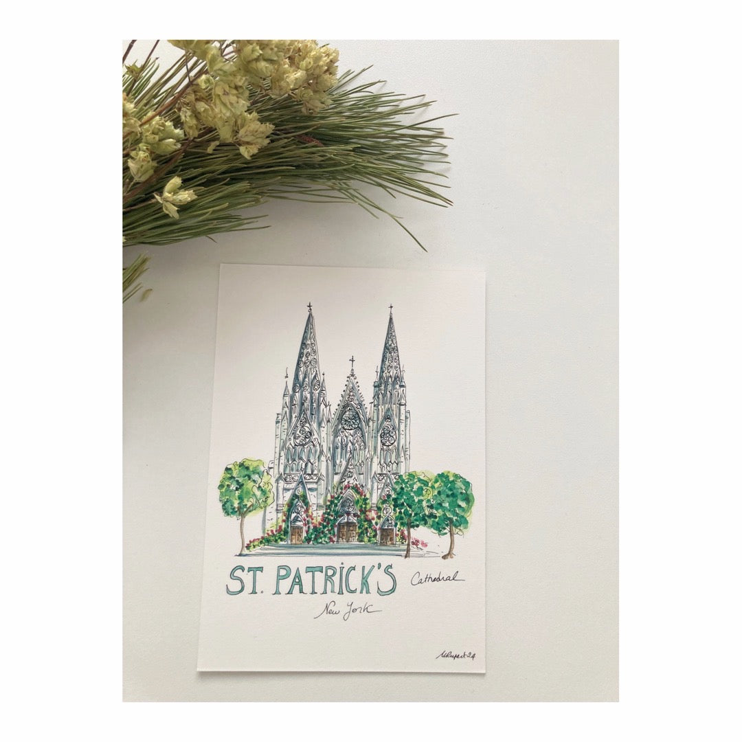 Pack of 10 Postcards of St Patrick's Cathedral New York City