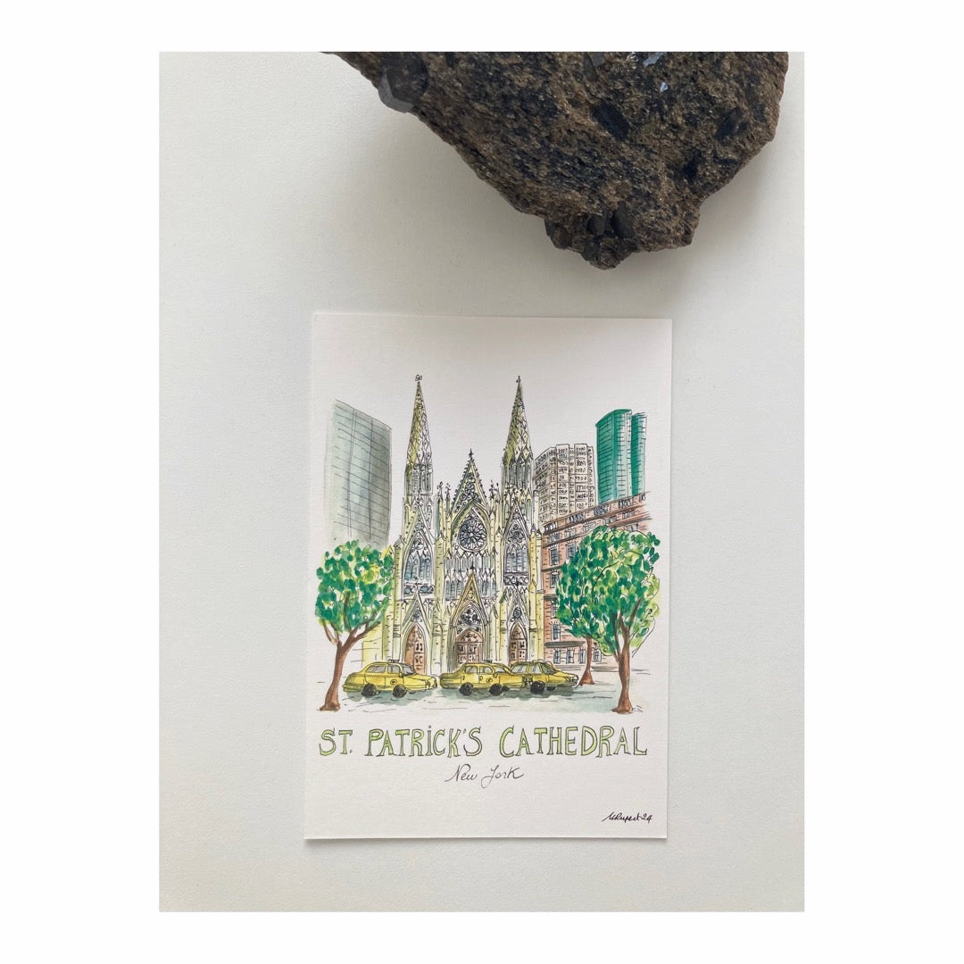 Pack of 10 Postcards of St Patrick's Cathedral New York City