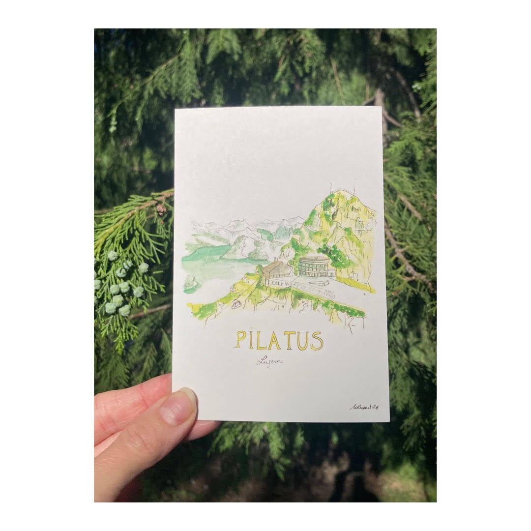 Pack of 10 Postcards of Swiss Mountains