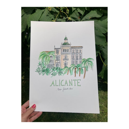 Original drawing of Alicante, Spain