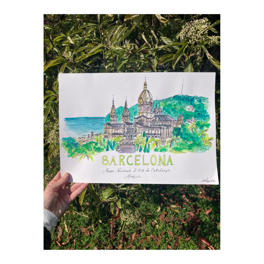 Original drawing of Museo Nacional d'Arte de Catalunya