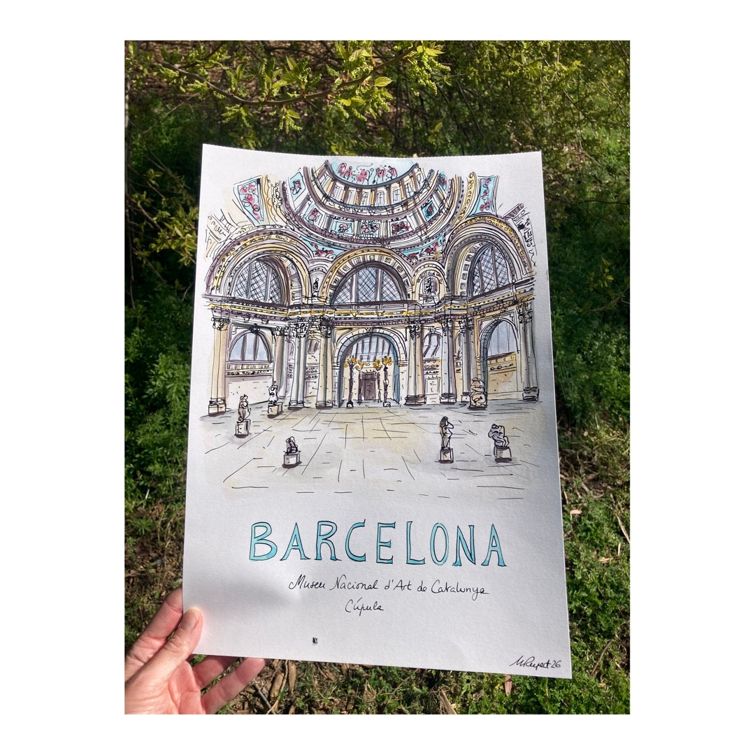 Original drawing of Museo Nacional d'Arte de Catalunya