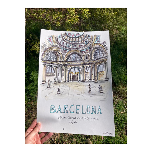 Original drawing of Museo Nacional d'Arte de Catalunya