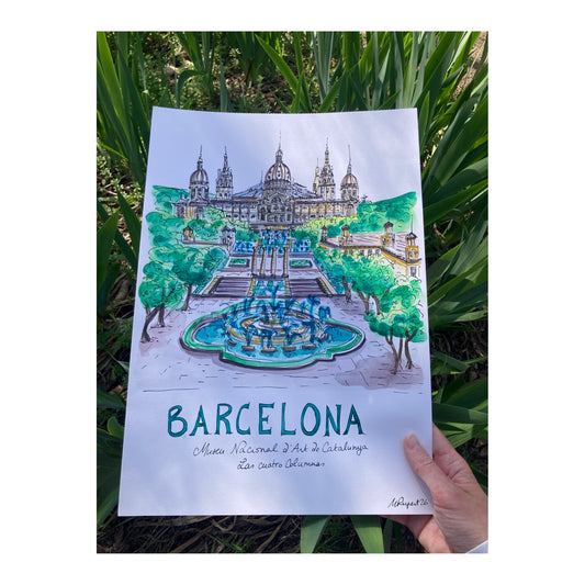 Original drawing of Museo Nacional d'Arte de Catalunya