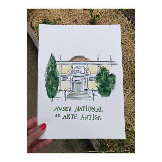 Original drawing of Lisboa, Museu National de Arte Antiga