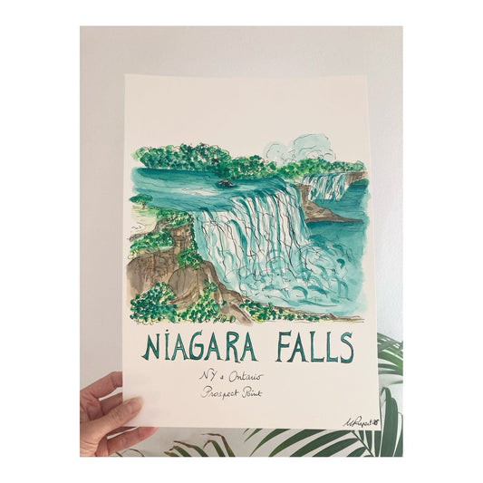 Original drawing of Niagara Falls