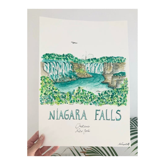 Original drawing of Niagara Falls
