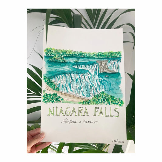 Original drawing of Niagara Falls