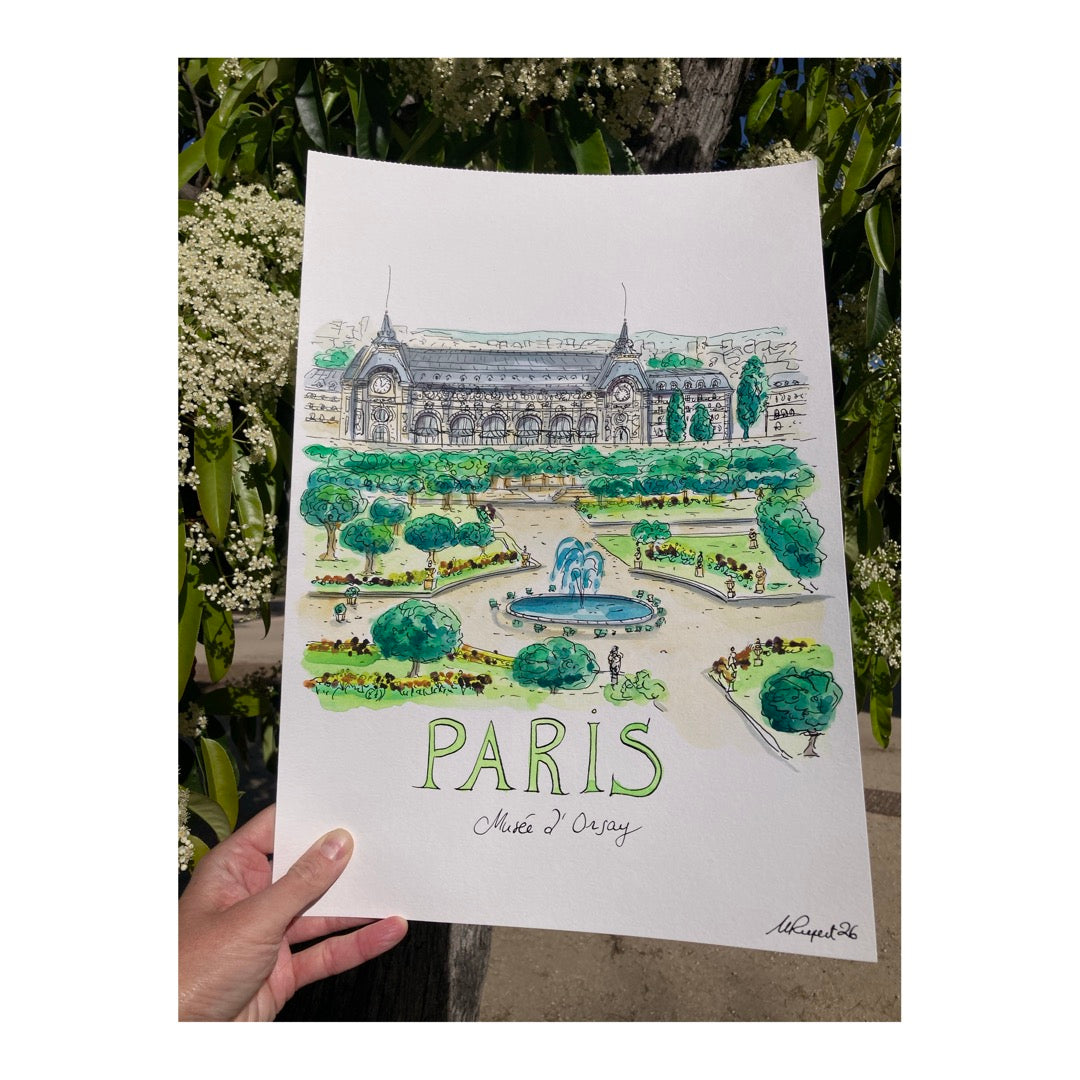 Original drawing of Paris, Musée d'Orsay