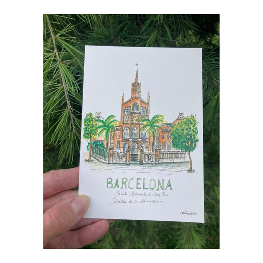 Pack of 10 Postcards of Barcelona, Recinte Modernista de Sant Pau