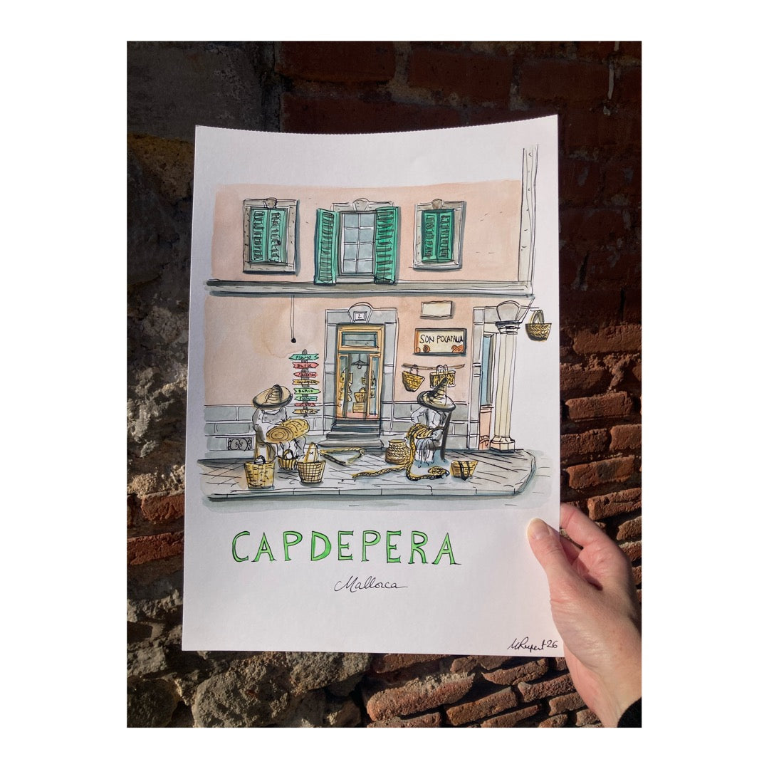 Original drawing of Cadepera, Son Poca Palla, Mallorca