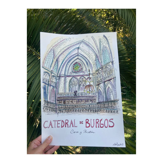 Original drawing of Cathedral of Burgos
