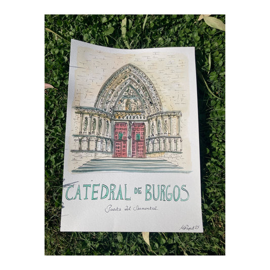 Original drawing of Cathedral of Burgos