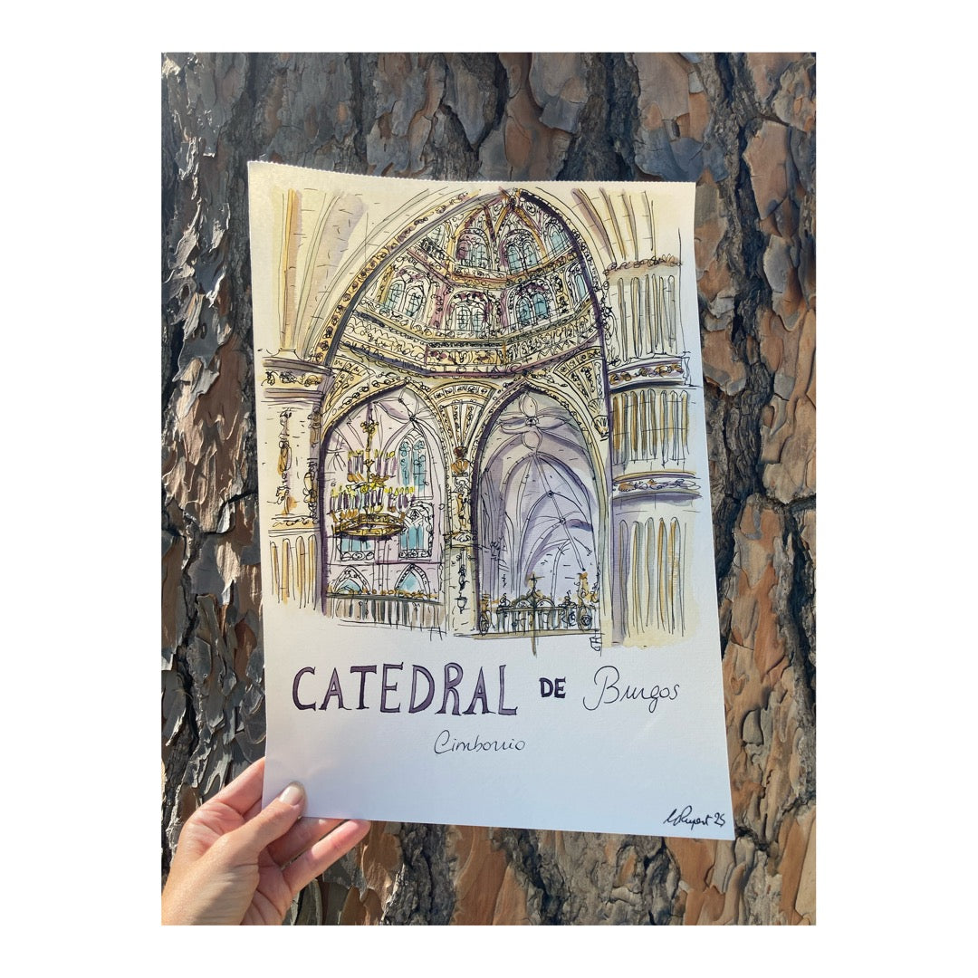 Original drawing of Cathedral of Burgos