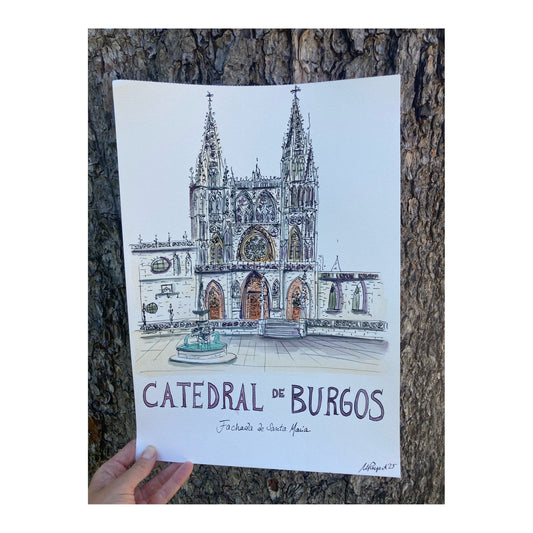 Original drawing of Cathedral of Burgos