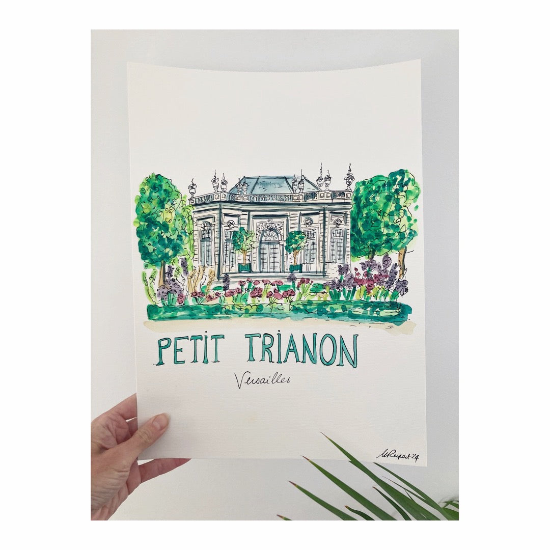 Original drawing of Château de Versailles, Petit Trianon