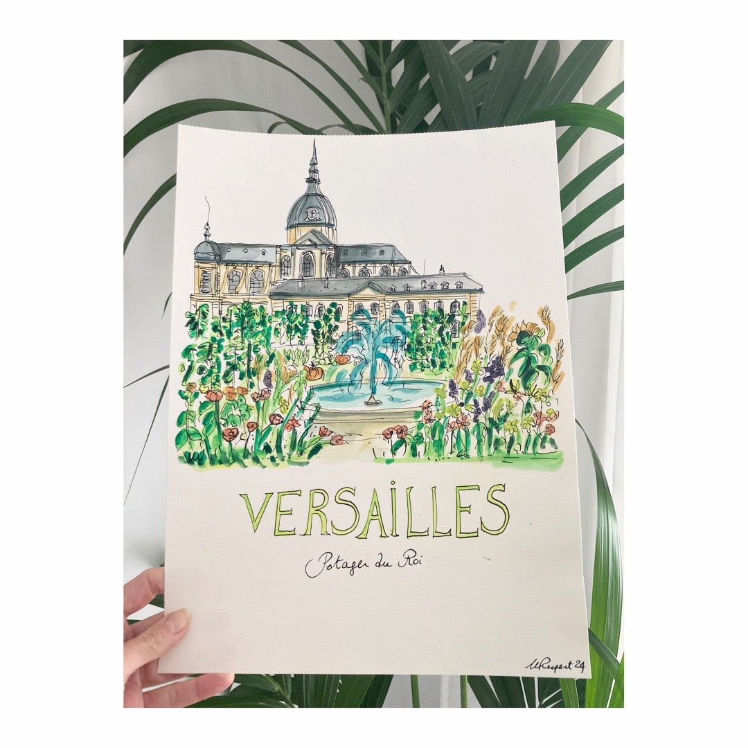 Original drawing of Versailles, Potager du Roi