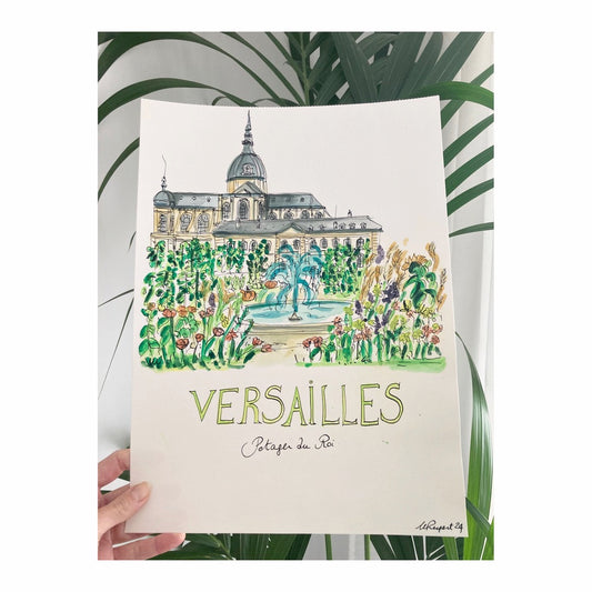 Original drawing of Versailles, Potager du Roi