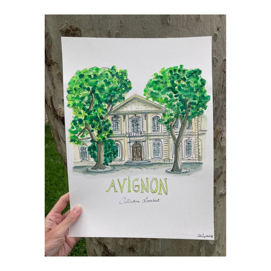 Original drawing of Avignon, Collection Lambert