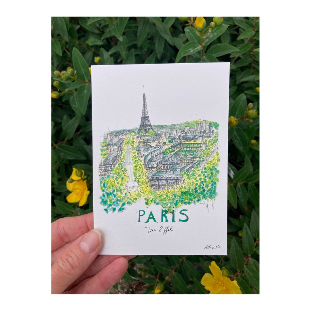 Pack of 10 Postcards of Paris