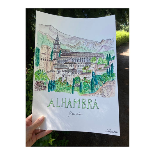 Original drawing of Alhambra, Granada