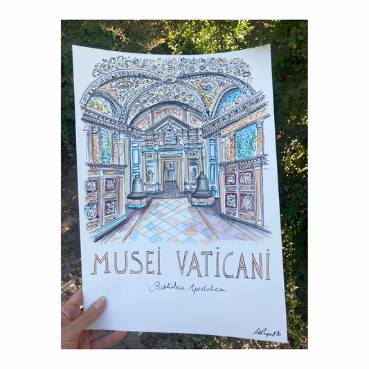 Original drawing of Vatican, Biblioteca Apostolica, Roma