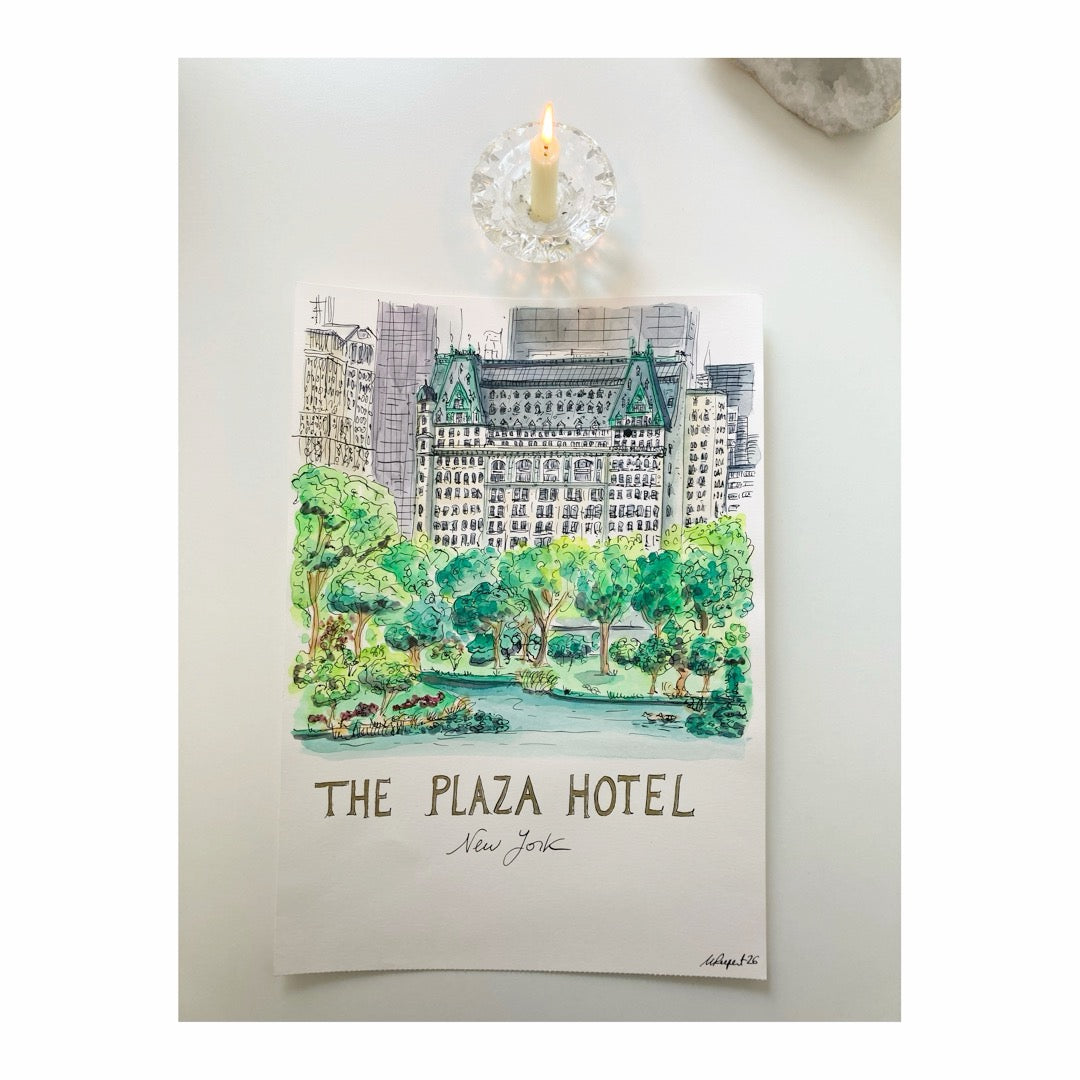 Original drawing of The Plaza New York
