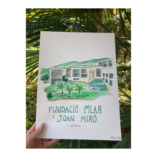 Original drawing of Fundacio Miro Mallorca
