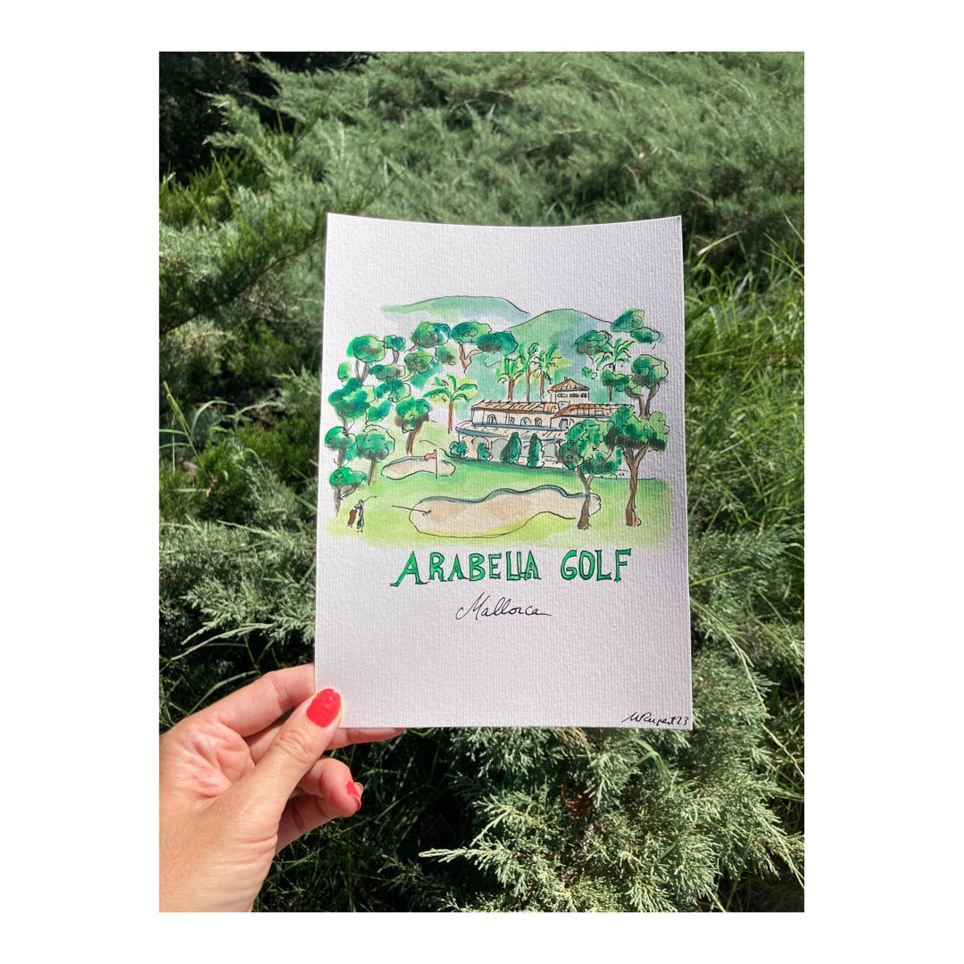 Original drawing of Mallorca Arabella Golf