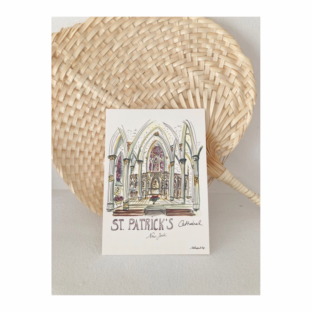 Pack of 10 Postcards of St Patrick's Cathedral  New York City