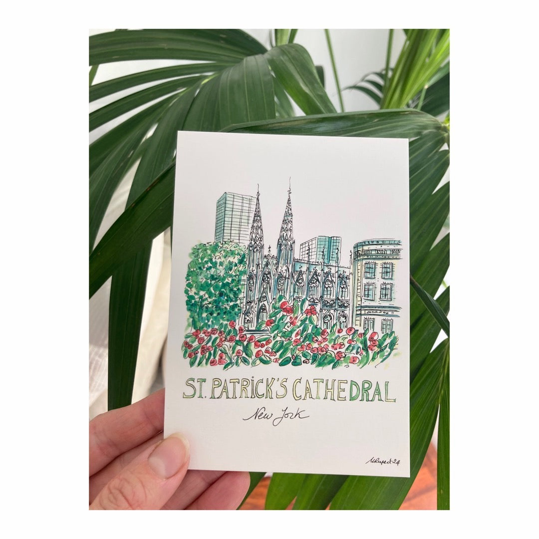 Pack of 10 Postcards of St Patrick's Cathedral  New York City