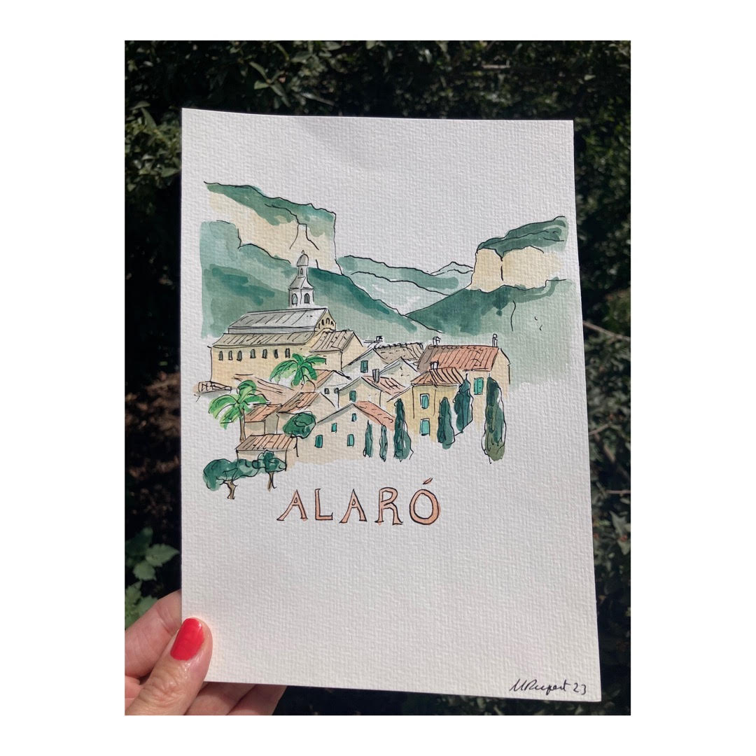 Original drawing of Mallorca, Alaro