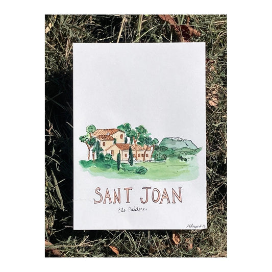 Original drawing of Mallorca, Sant Joan