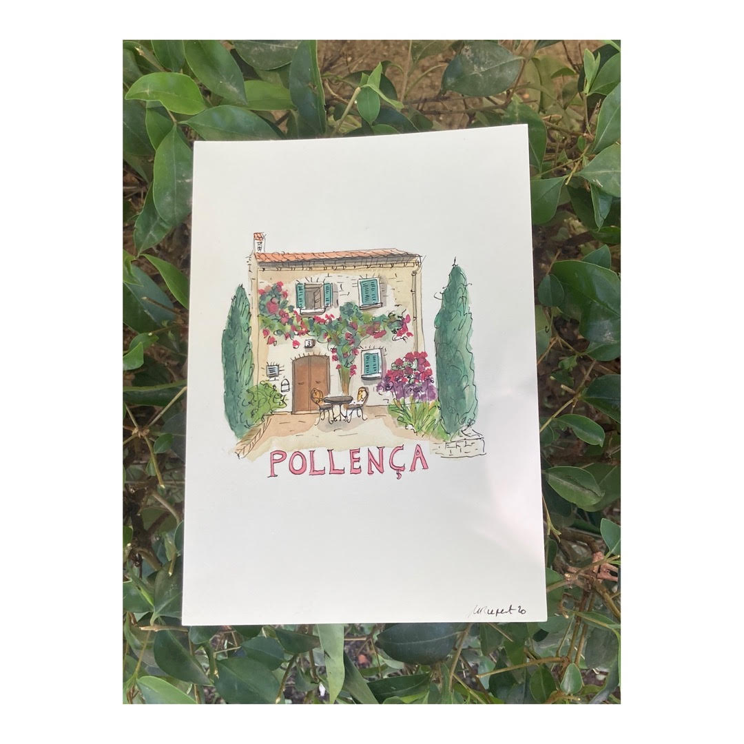 Original drawing of Mallorca Pollença