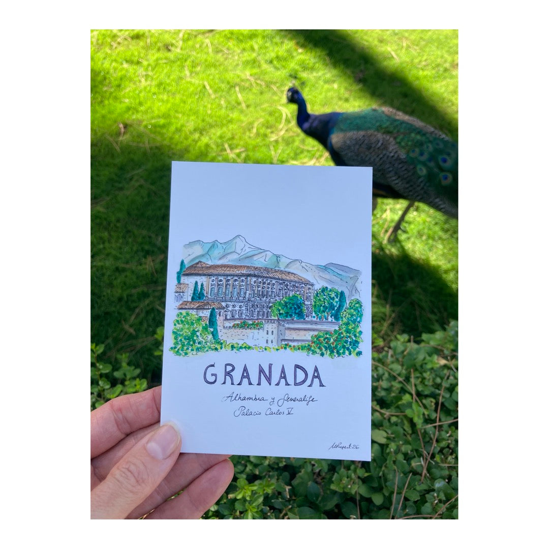 Pack of 10 Postcards of the Alhambra, Granada