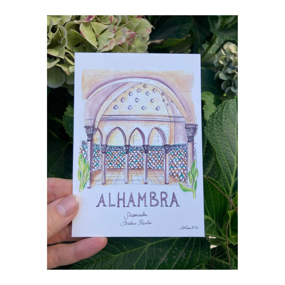 Pack of 10 Postcards of the Alhambra, Granada
