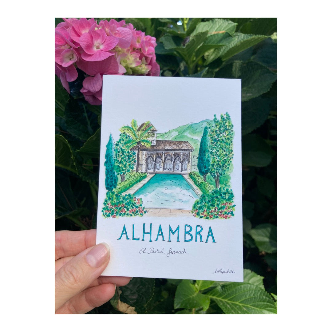Pack of 10 Postcards of the Alhambra, Granada